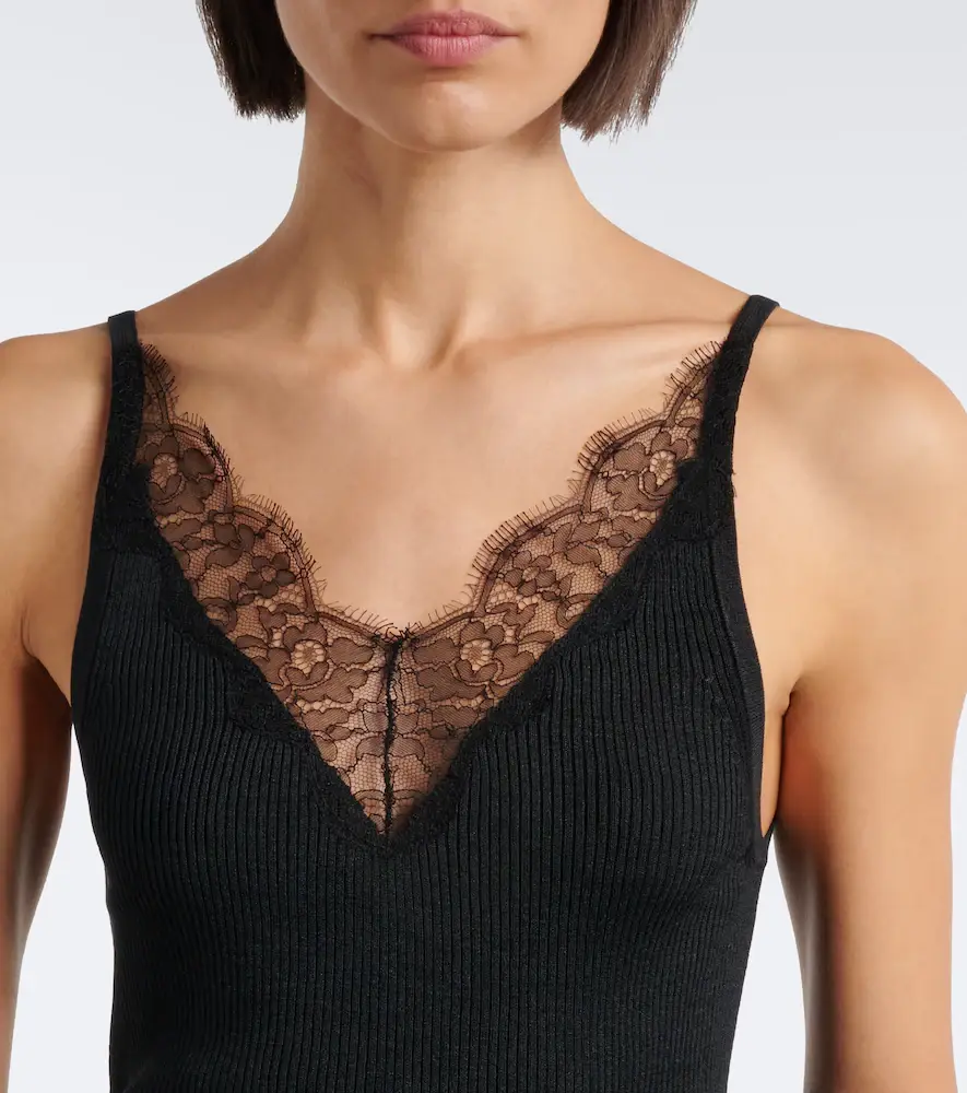 Nili Lotan Aronia ribbed-knit silk tank top | Thumbnail 3 Nili Lotan Aronia ribbed-knit silk tank top | Thumbnail 3