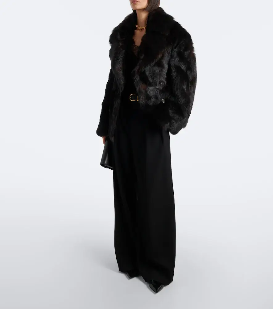 Nili Lotan Cleophee double-breasted shearling jacket | Thumbnail 2 Nili Lotan Cleophee double-breasted shearling jacket | Thumbnail 2