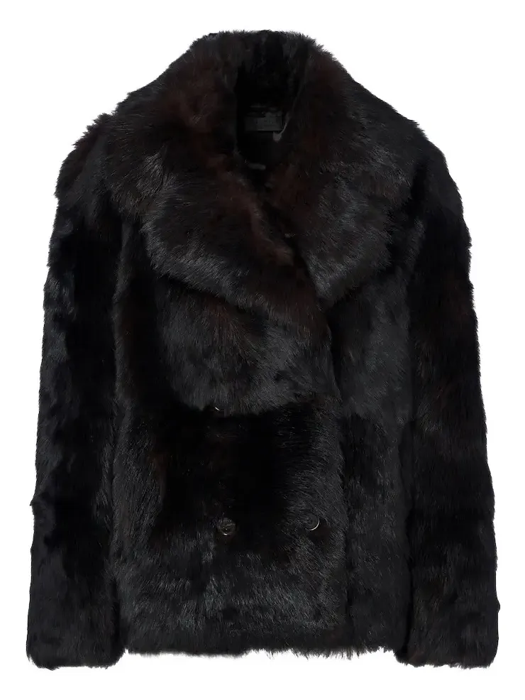 Nili Lotan Cleophee double-breasted shearling jacket