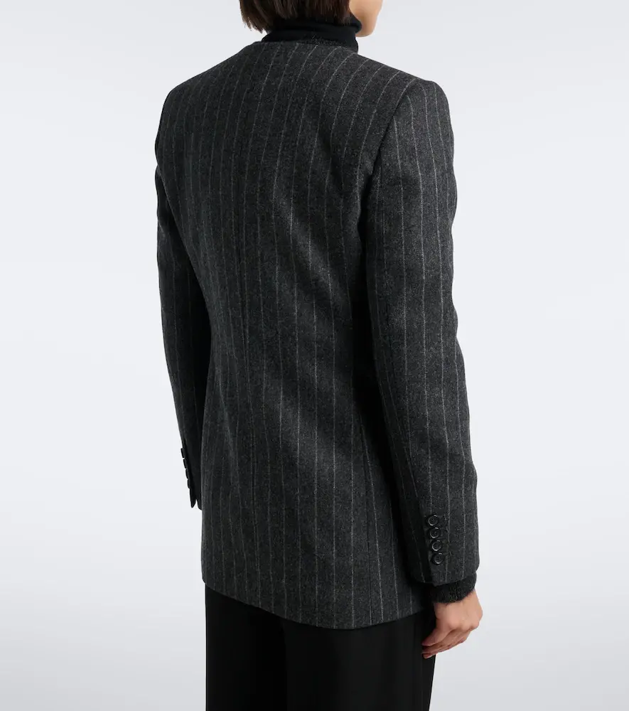 Nili Lotan Jenette chalk stripe virgin wool jacket | Thumbnail 5