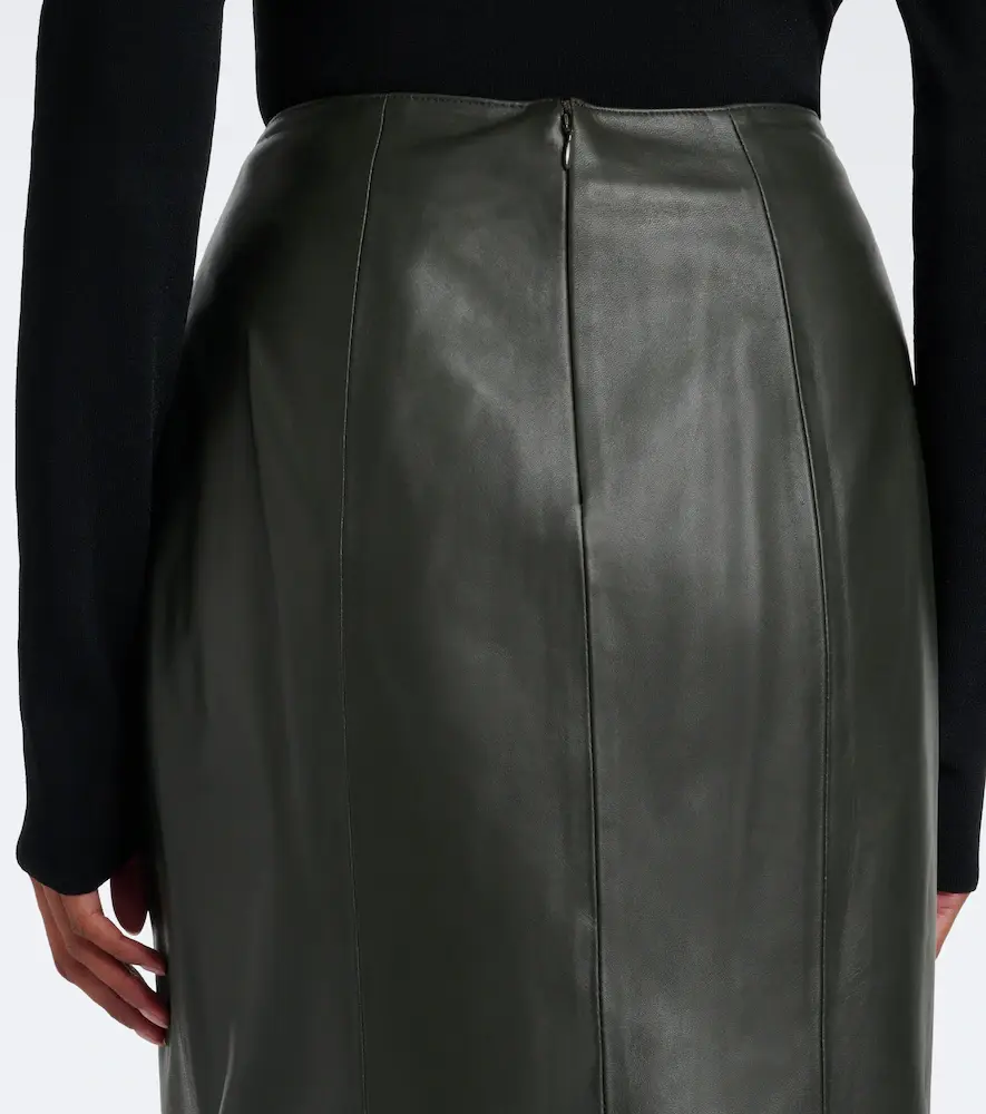 Vince Leather pencil skirt | Thumbnail 4