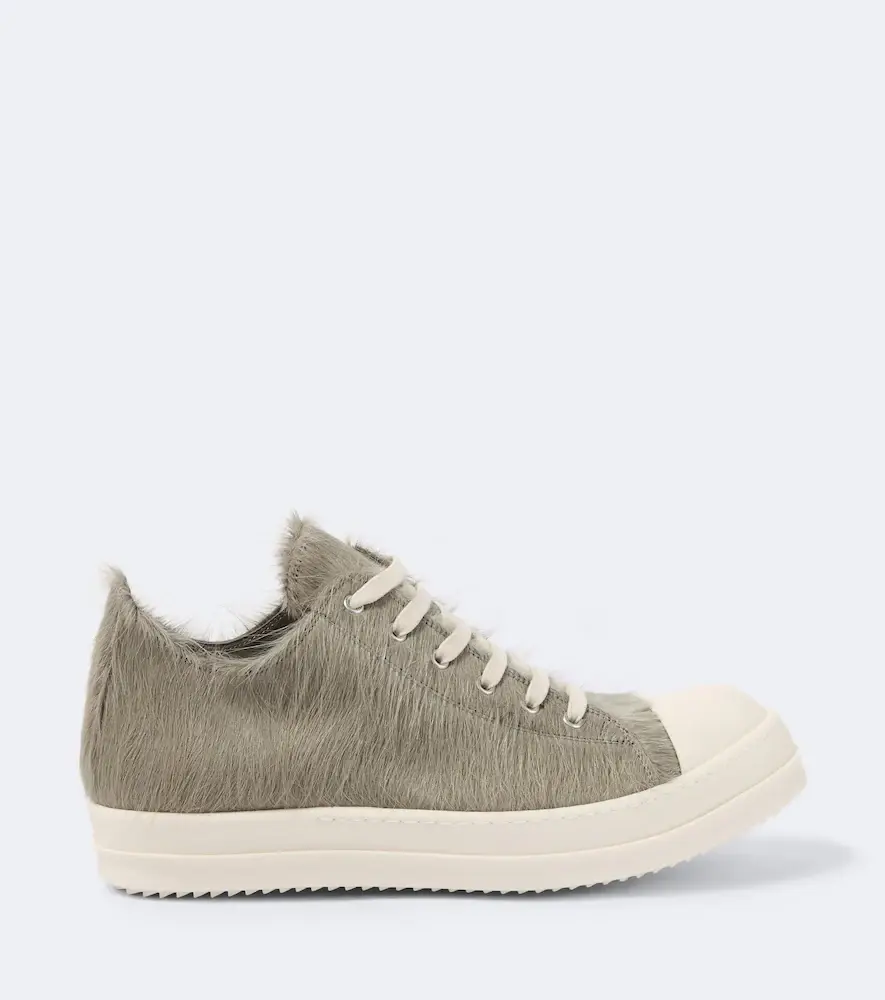 Rick Owens Low Sneaks calf hair sneakers | Thumbnail 2 Rick Owens Low Sneaks calf hair sneakers | Thumbnail 2