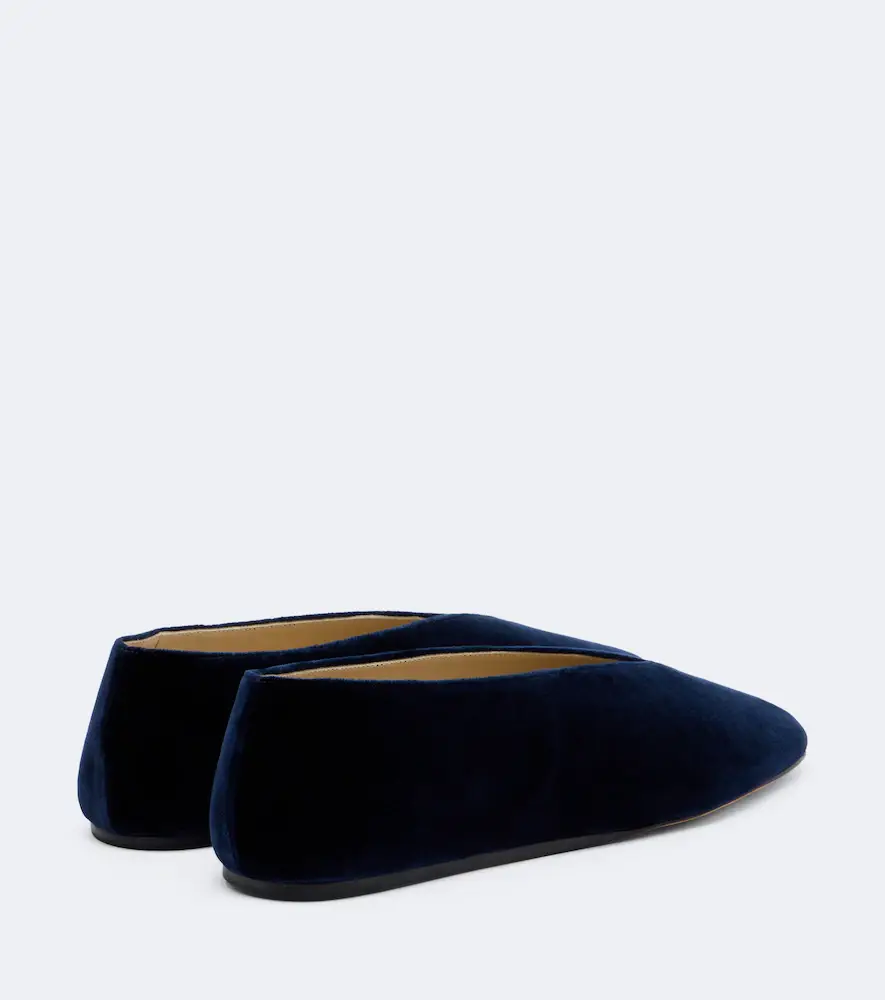 Le Monde Béryl Le Monde Béryl Olympia velvet ballet flats | Thumbnail 2 Le Monde Béryl Le Monde Béryl Olympia velvet ballet flats | Thumbnail 2