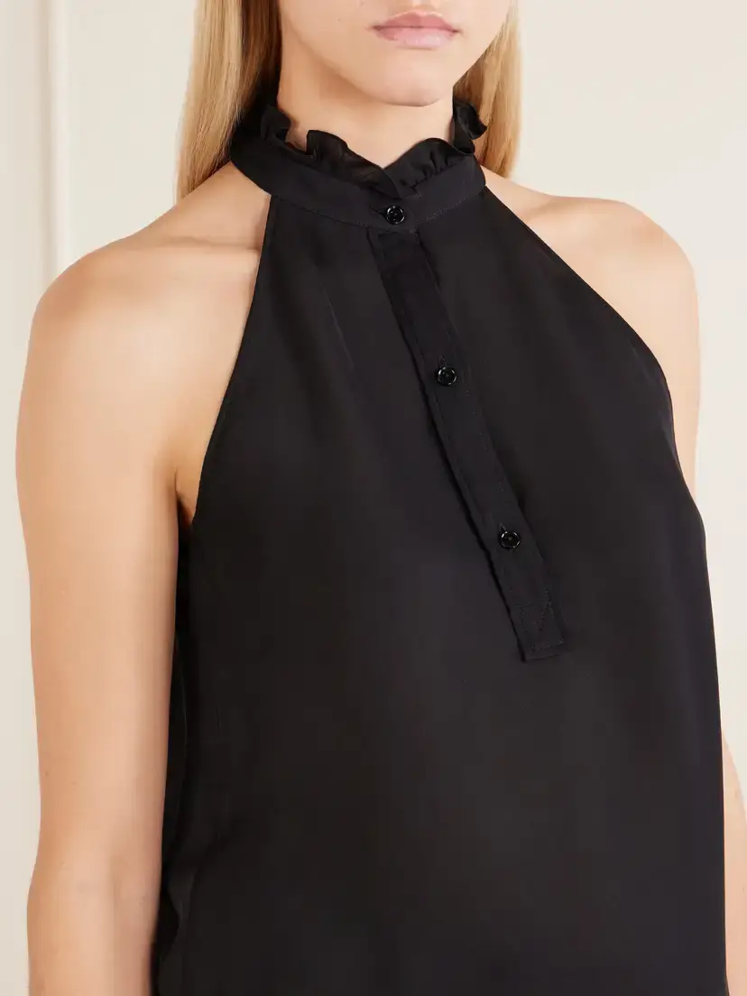 Nili Lotan Daniella Silk-georgette Halterneck Blouse | Thumbnail 5 Nili Lotan Daniella Silk-georgette Halterneck Blouse | Thumbnail 5