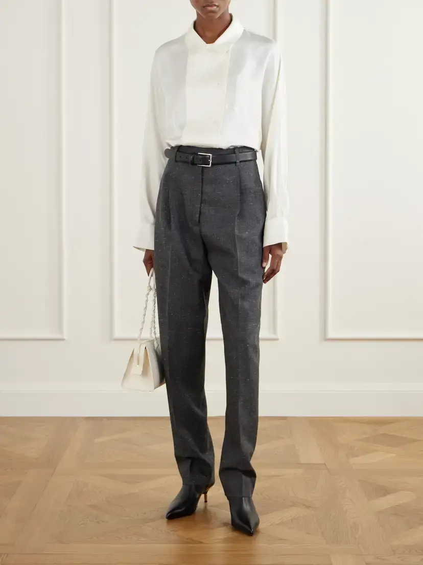RÓHE Daria Pleated Wool-blend Tapered Pants | Thumbnail 2 RÓHE Daria Pleated Wool-blend Tapered Pants | Thumbnail 2
