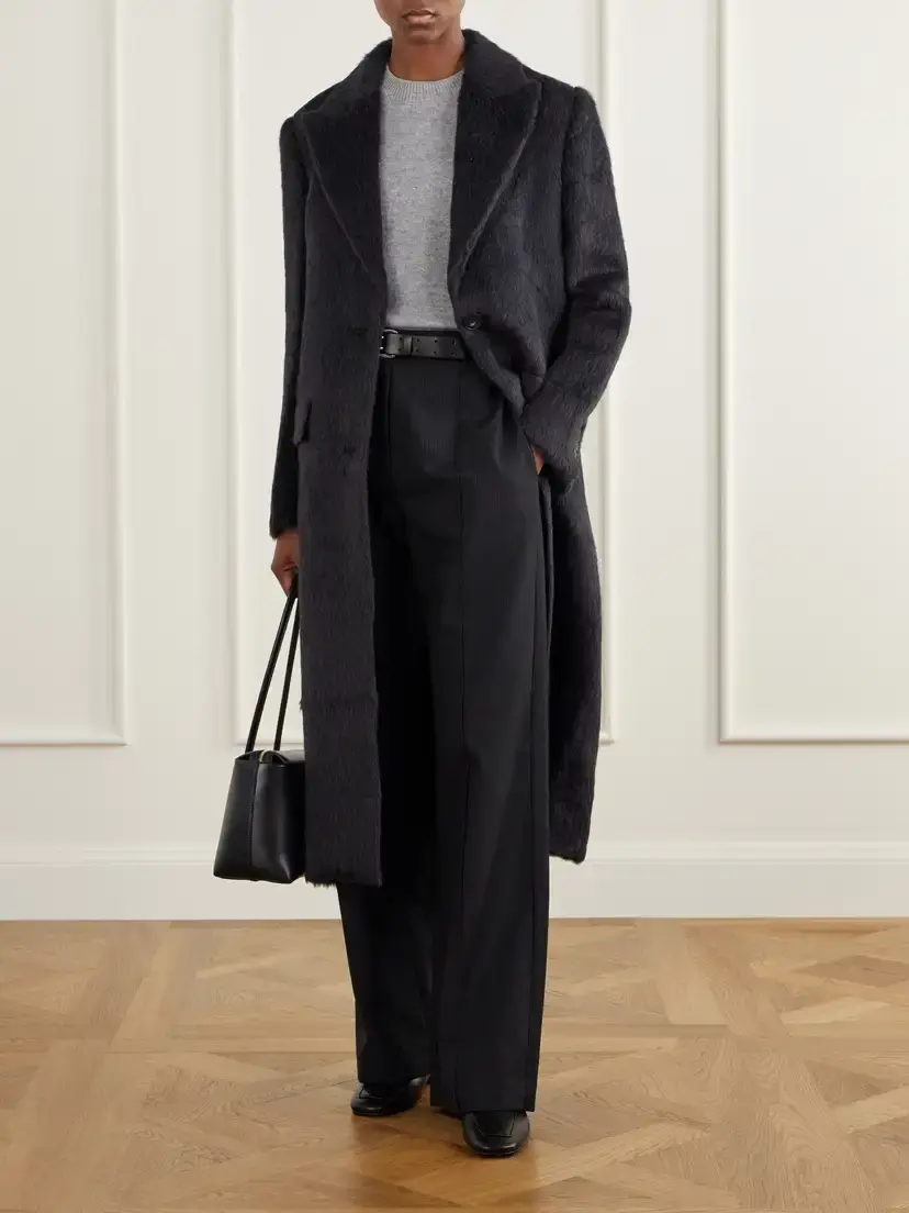 Joseph Laia Alpaca And Wool-blend Coat - Gray | Thumbnail 2 Joseph Laia Alpaca And Wool-blend Coat - Gray | Thumbnail 2