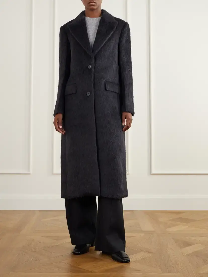Joseph Laia Alpaca And Wool-blend Coat - Gray | Thumbnail 3 Joseph Laia Alpaca And Wool-blend Coat - Gray | Thumbnail 3