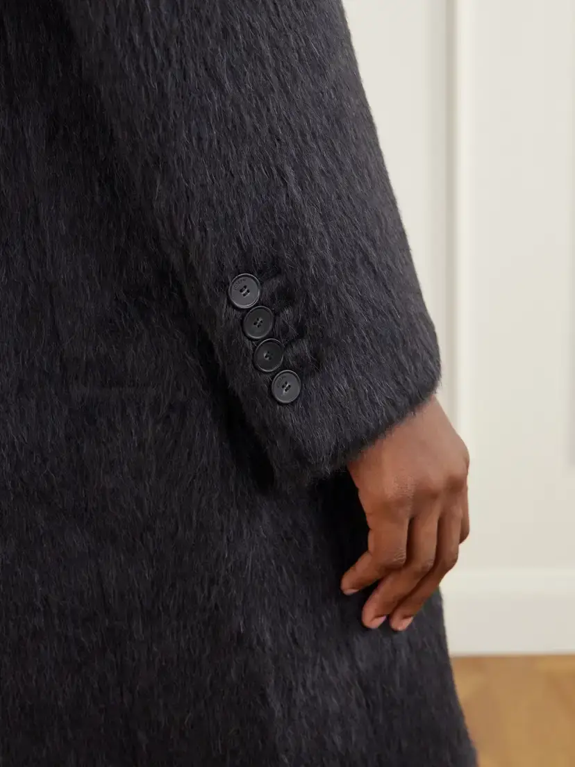 Joseph Laia Alpaca And Wool-blend Coat - Gray | Thumbnail 5 Joseph Laia Alpaca And Wool-blend Coat - Gray | Thumbnail 5