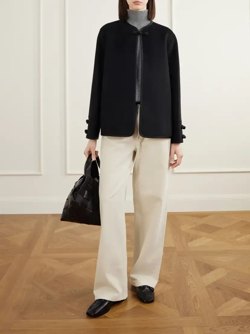 RÓHE Wool And Cashmere-blend Jacket - Black | Thumbnail 2 RÓHE Wool And Cashmere-blend Jacket - Black | Thumbnail 2