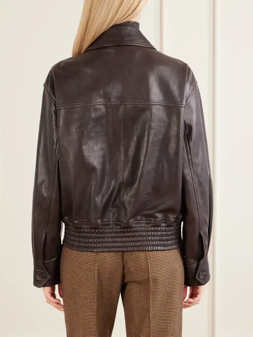 Nili Lotan Aime Leather Bomber Jacket | Thumbnail 4