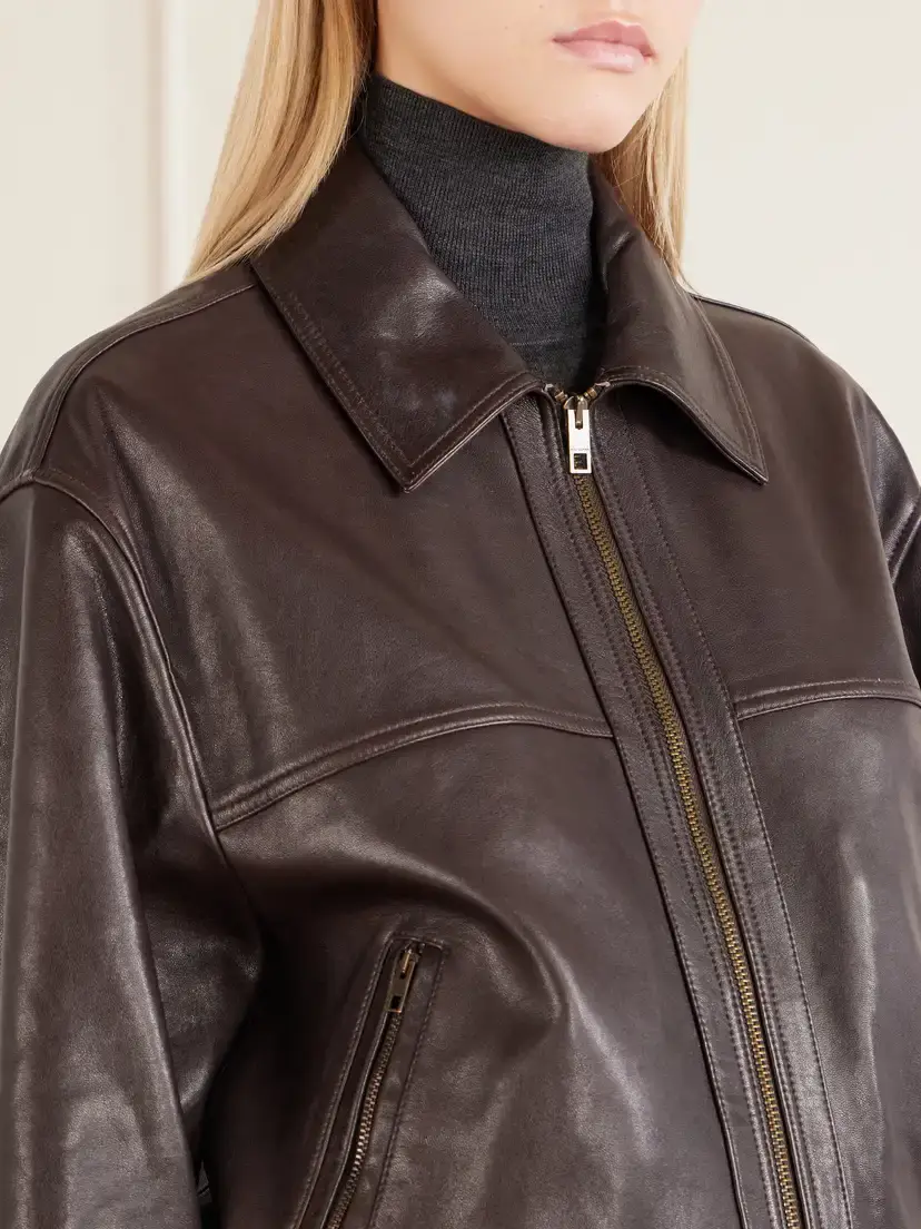 Nili Lotan Aime Leather Bomber Jacket | Thumbnail 5