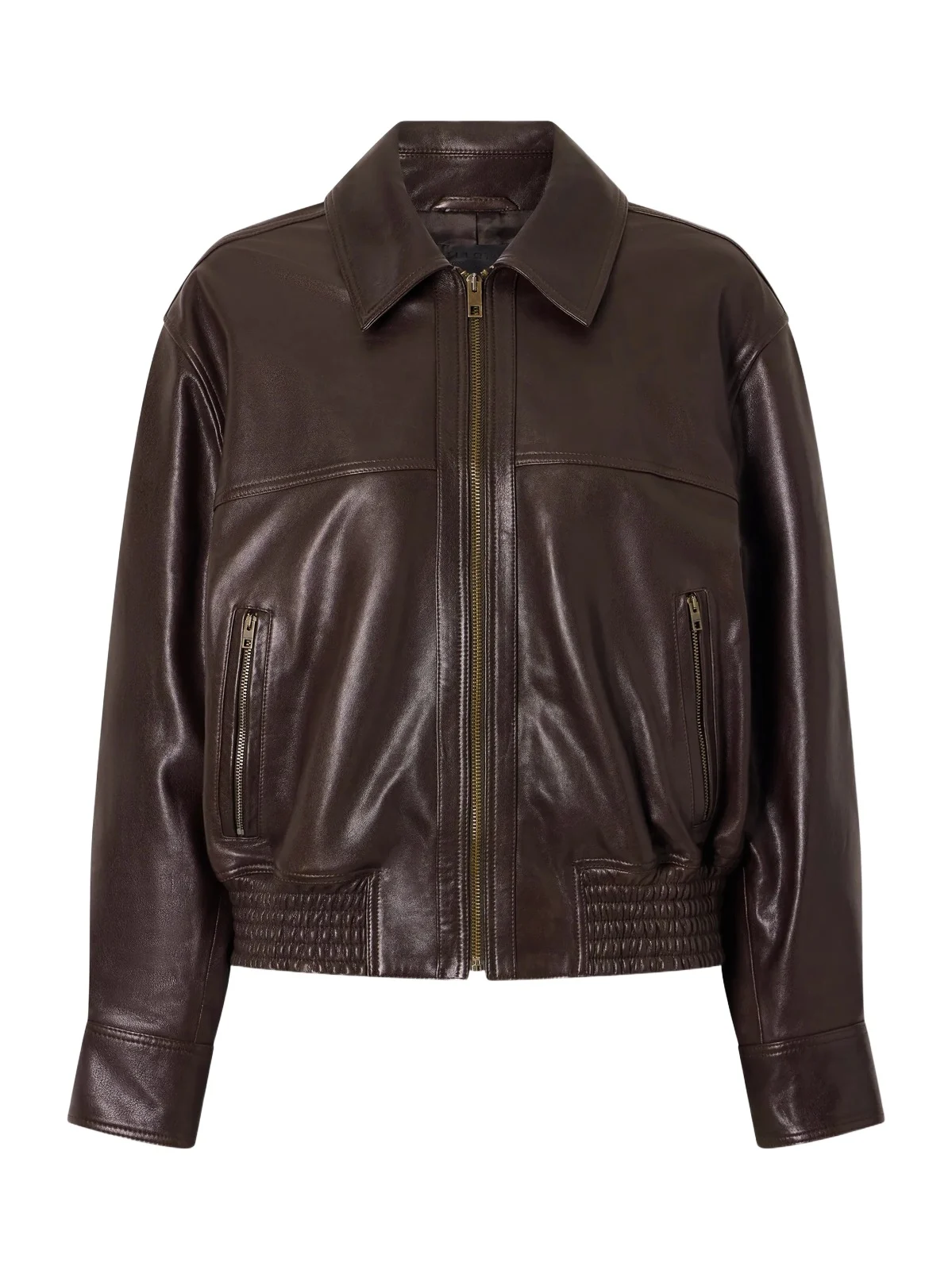 Nili Lotan Aime Leather Bomber Jacket