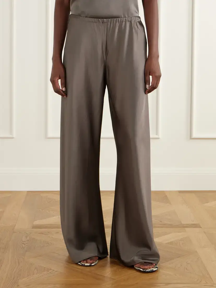 La Ligne Colby Satin Wide-leg Pants | Thumbnail 3 La Ligne Colby Satin Wide-leg Pants | Thumbnail 3