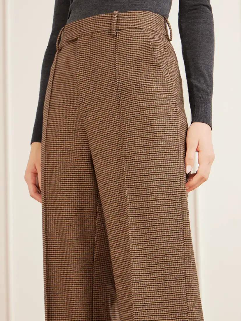 Nili Lotan Etoile Pleated Virgin Wool-herringbone Straight-leg Pants | Thumbnail 5 Nili Lotan Etoile Pleated Virgin Wool-herringbone Straight-leg Pants | Thumbnail 5
