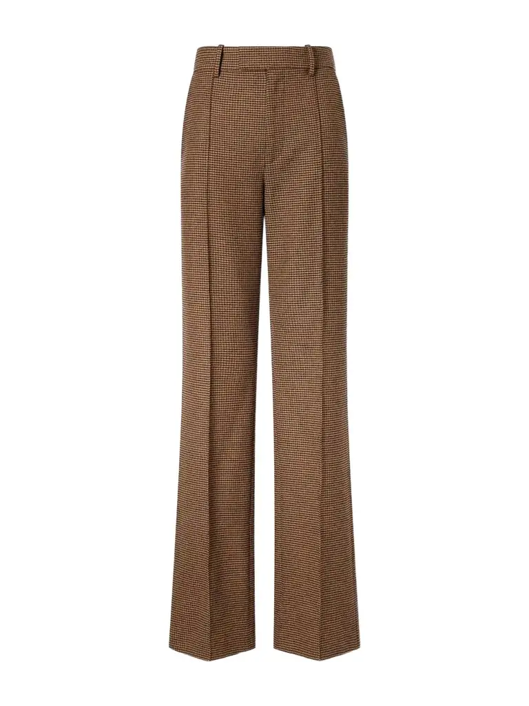 Etoile Pleated Virgin Wool-herringbone Straight-leg Pants Etoile Pleated Virgin Wool-herringbone Straight-leg Pants
