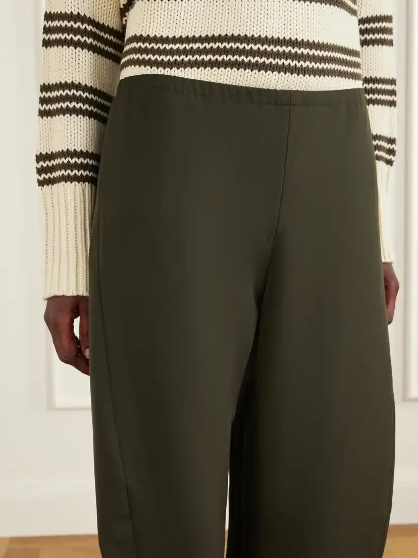 La Ligne Colby Recycled-crepe Barrel-leg Pants | Thumbnail 5 La Ligne Colby Recycled-crepe Barrel-leg Pants | Thumbnail 5