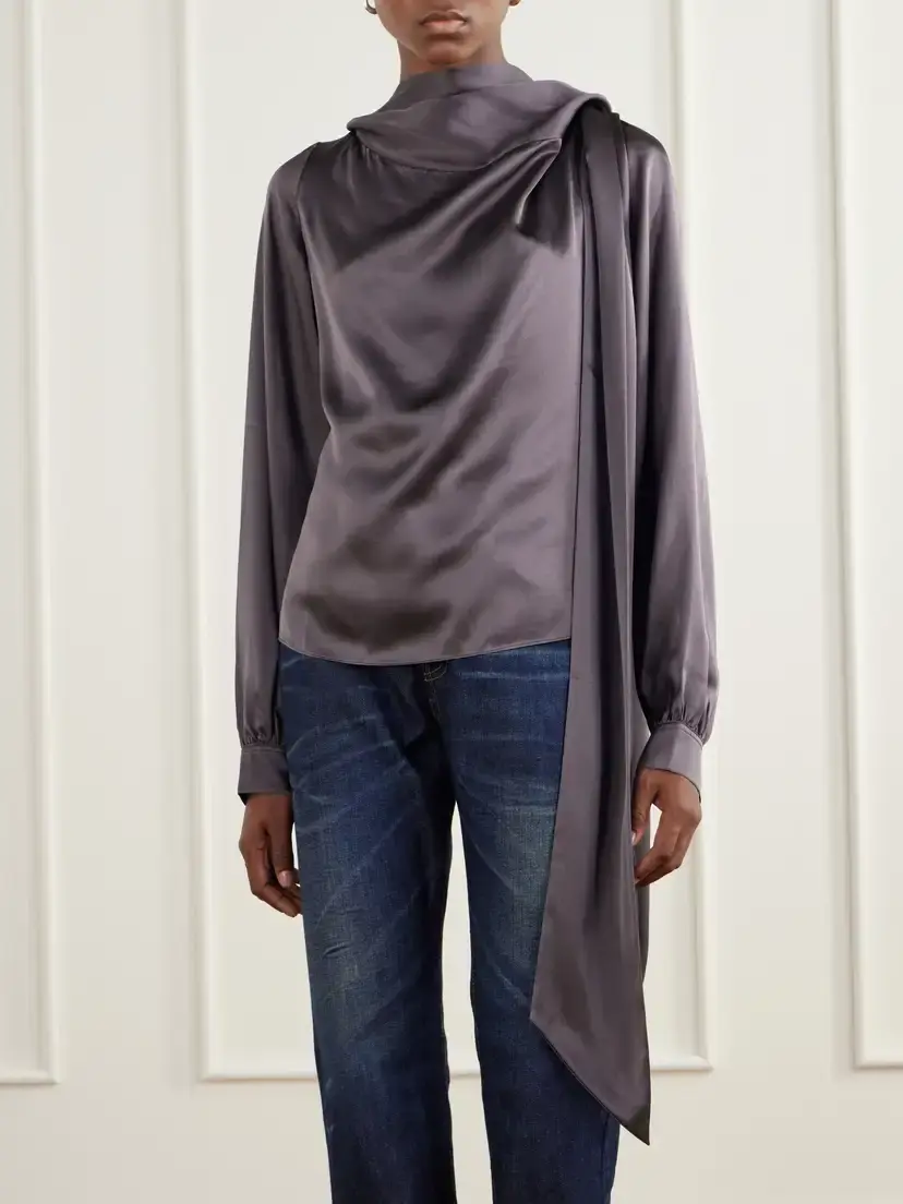 Acne Studios Silk-satin Blouse | Thumbnail 3