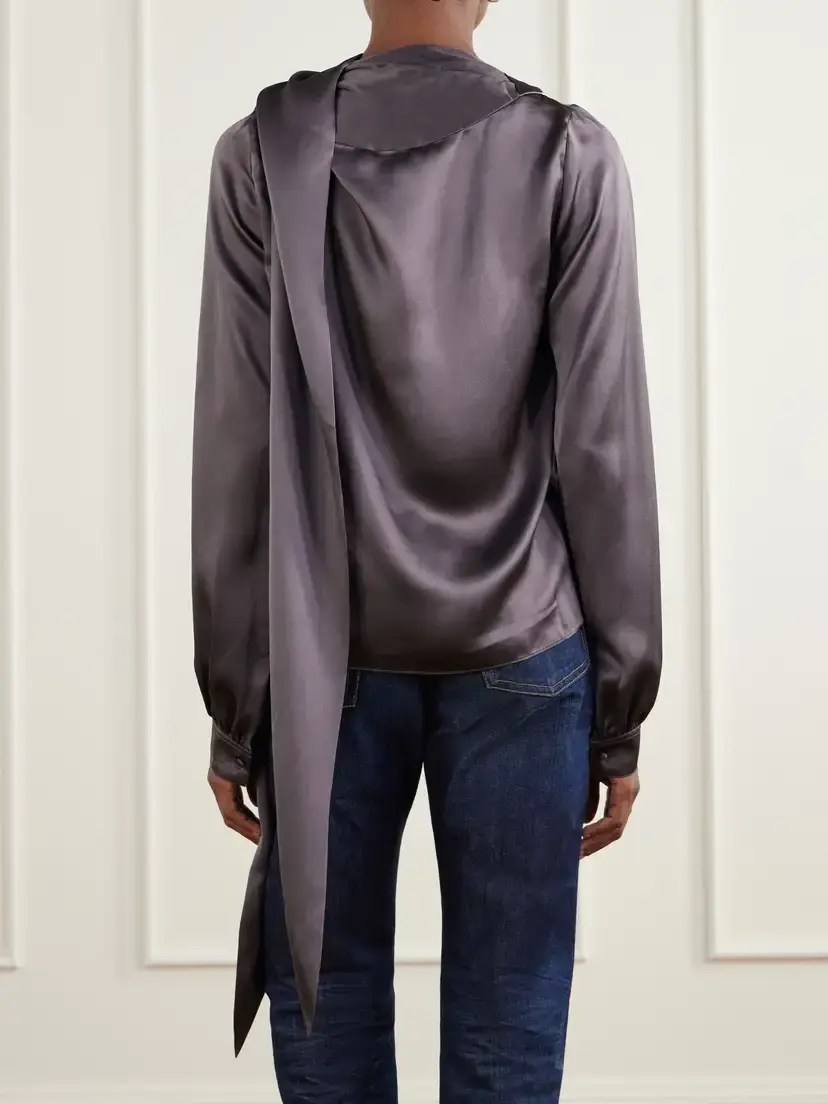 Acne Studios Silk-satin Blouse | Thumbnail 4