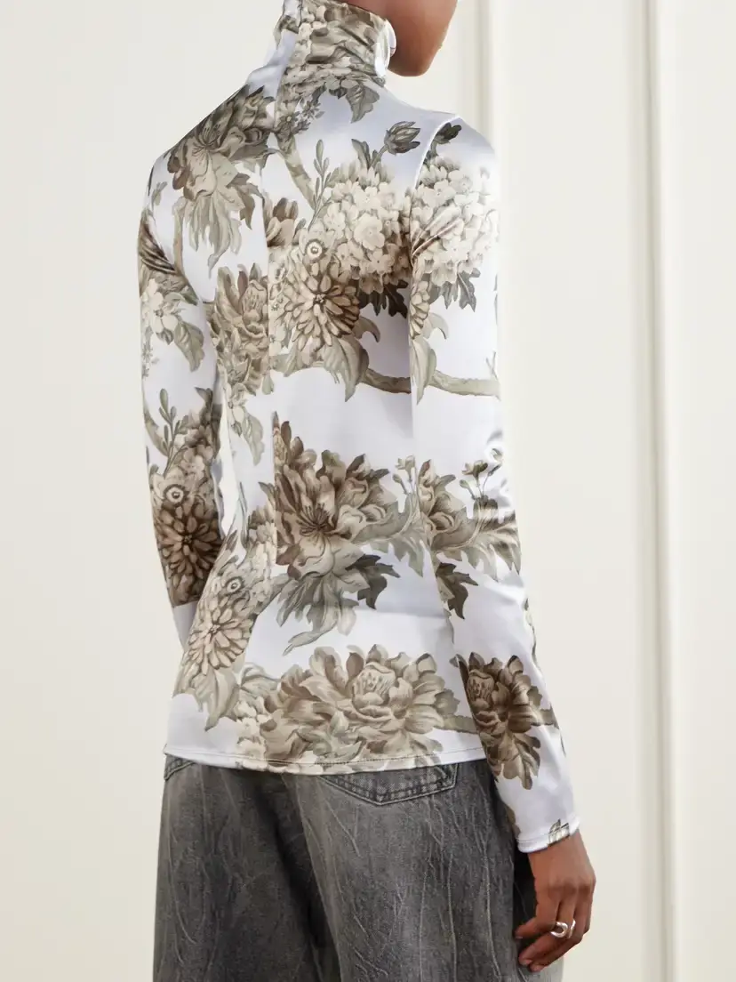 Acne Studios Edenise Printed Stretch-jersey Turtleneck Top | Thumbnail 4 Acne Studios Edenise Printed Stretch-jersey Turtleneck Top | Thumbnail 4