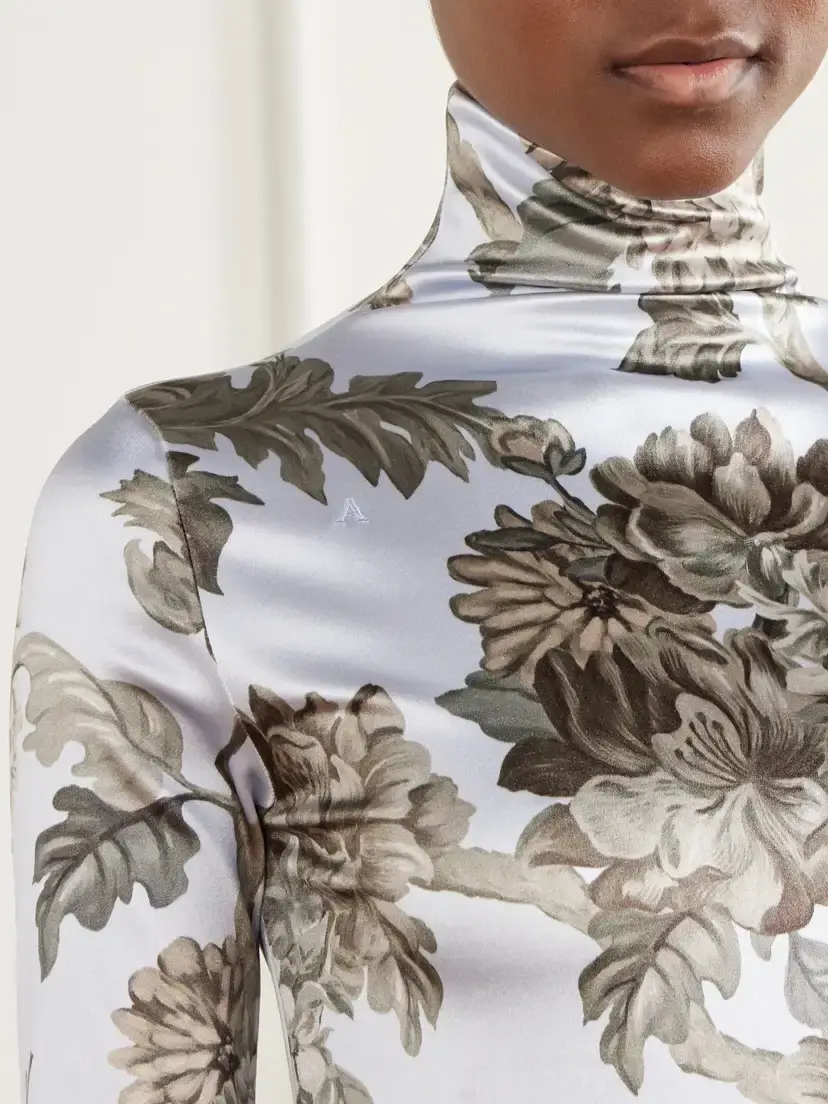 Acne Studios Edenise Printed Stretch-jersey Turtleneck Top | Thumbnail 5 Acne Studios Edenise Printed Stretch-jersey Turtleneck Top | Thumbnail 5