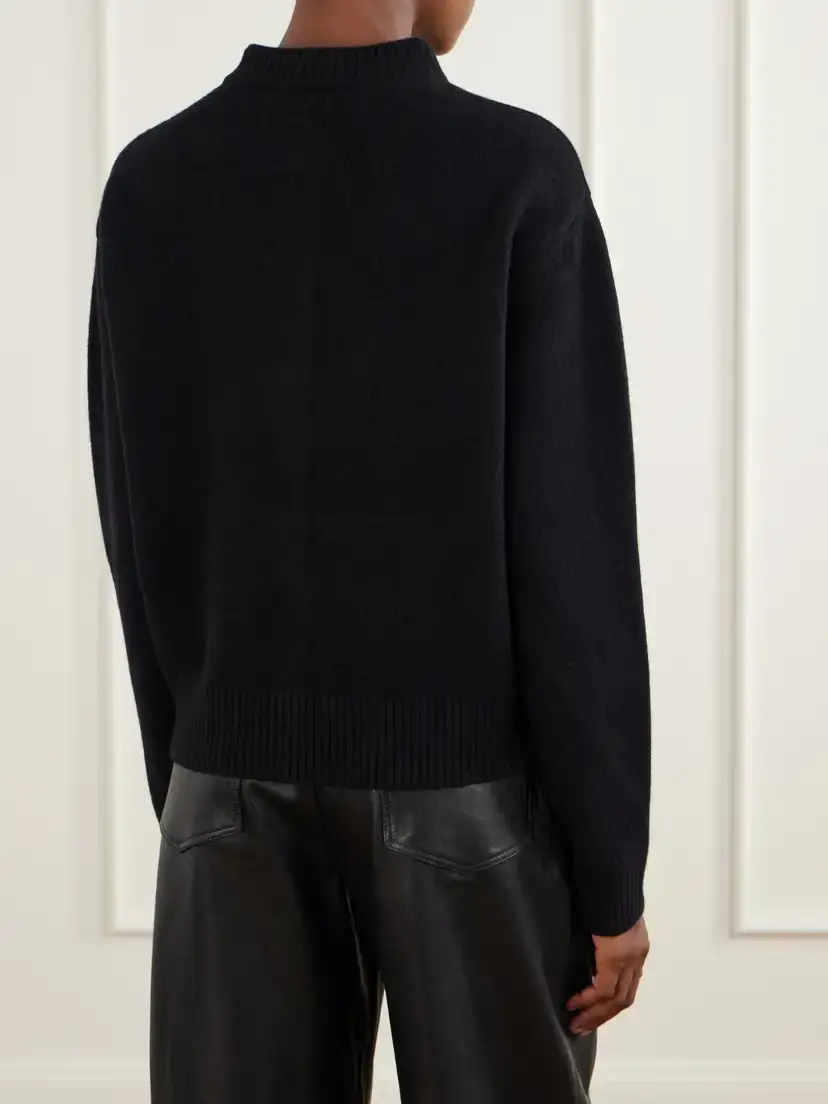 RÓHE Calf Hair-trimmed Wool-blend Cardigan | Thumbnail 4 RÓHE Calf Hair-trimmed Wool-blend Cardigan | Thumbnail 4