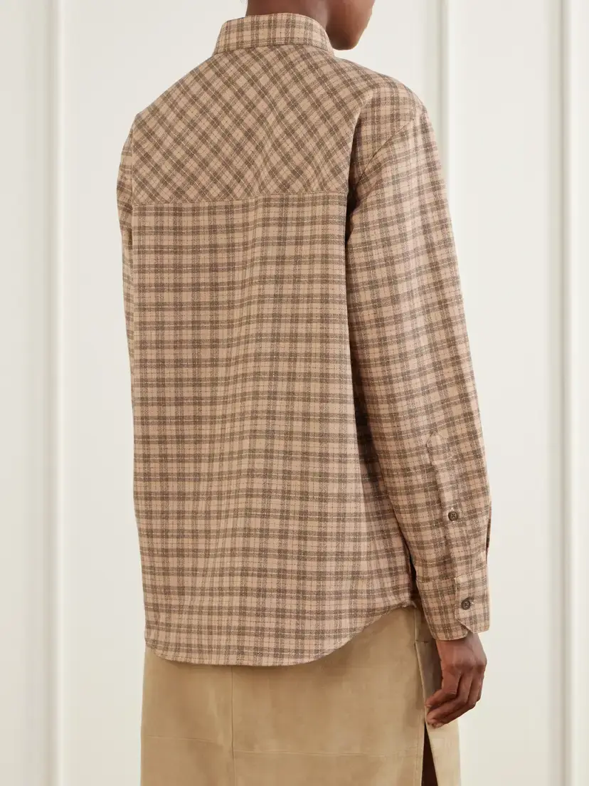 RÓHE Checked Wool-blend Shirt | Thumbnail 3 RÓHE Checked Wool-blend Shirt | Thumbnail 3