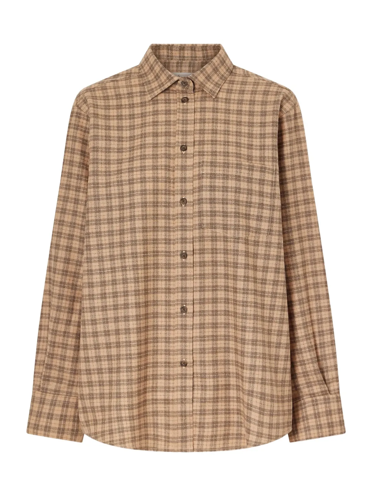 Checked Wool-blend Shirt