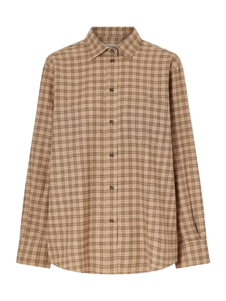 Checked Wool-blend Shirt Checked Wool-blend Shirt