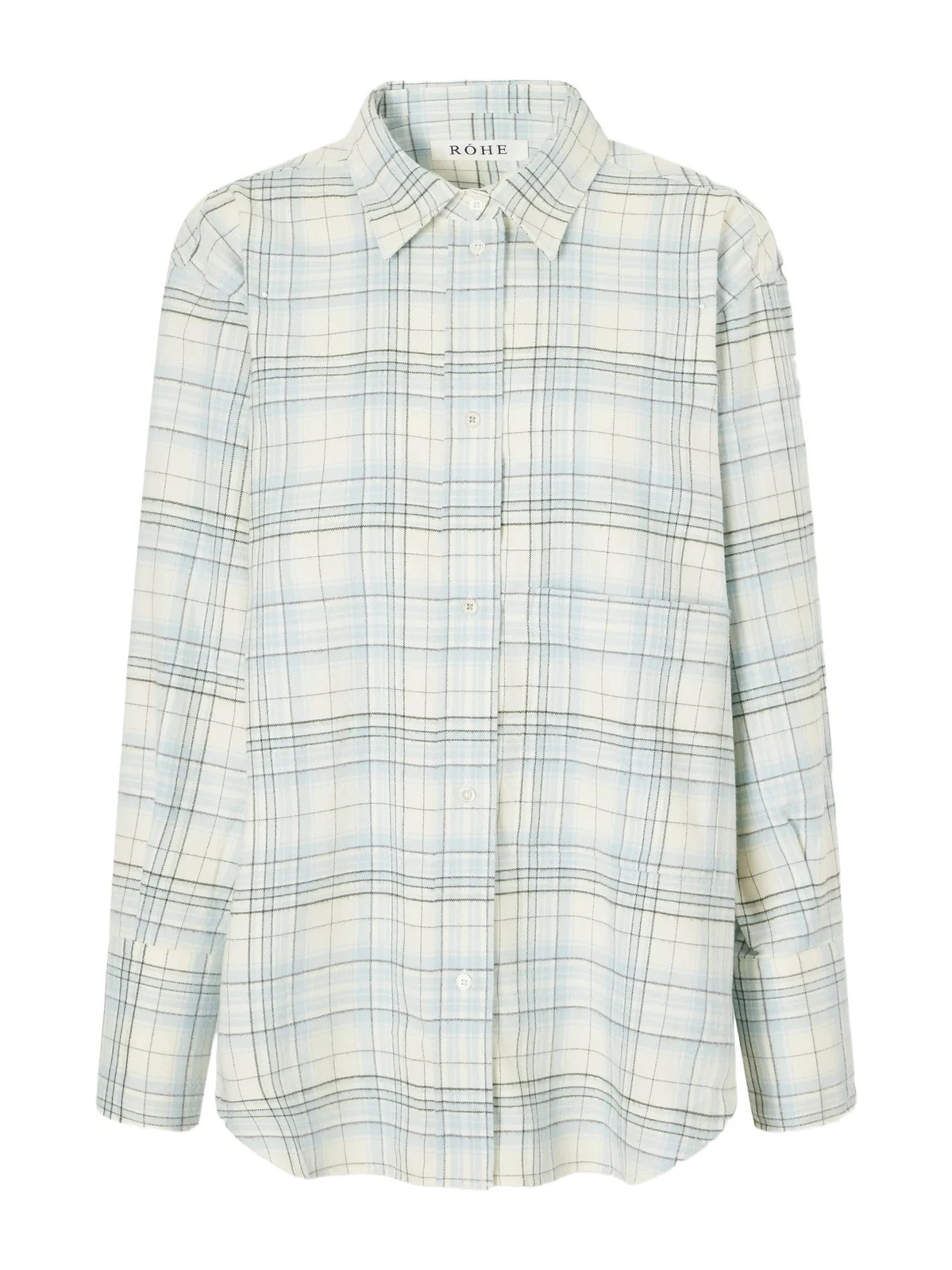 RÓHE Checked Cotton-flannel Shirt