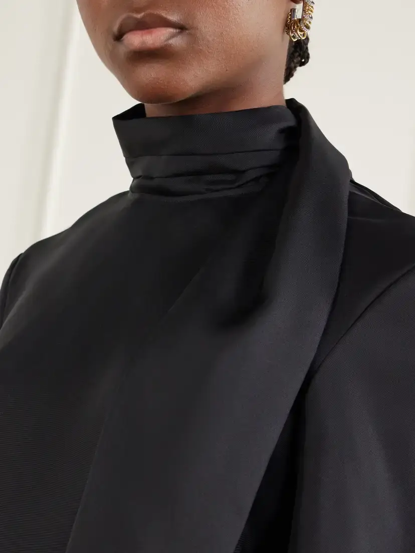 RÓHE Tie-detailed Silk-satin Blouse | Thumbnail 4 RÓHE Tie-detailed Silk-satin Blouse | Thumbnail 4