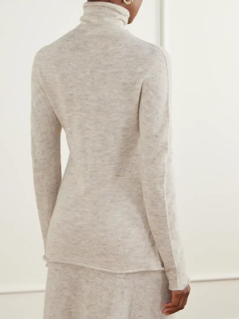 Lauren Manoogian Bottle Funnel Alpaca Wool-blend Turtleneck Sweater | Thumbnail 3 Lauren Manoogian Bottle Funnel Alpaca Wool-blend Turtleneck Sweater | Thumbnail 3