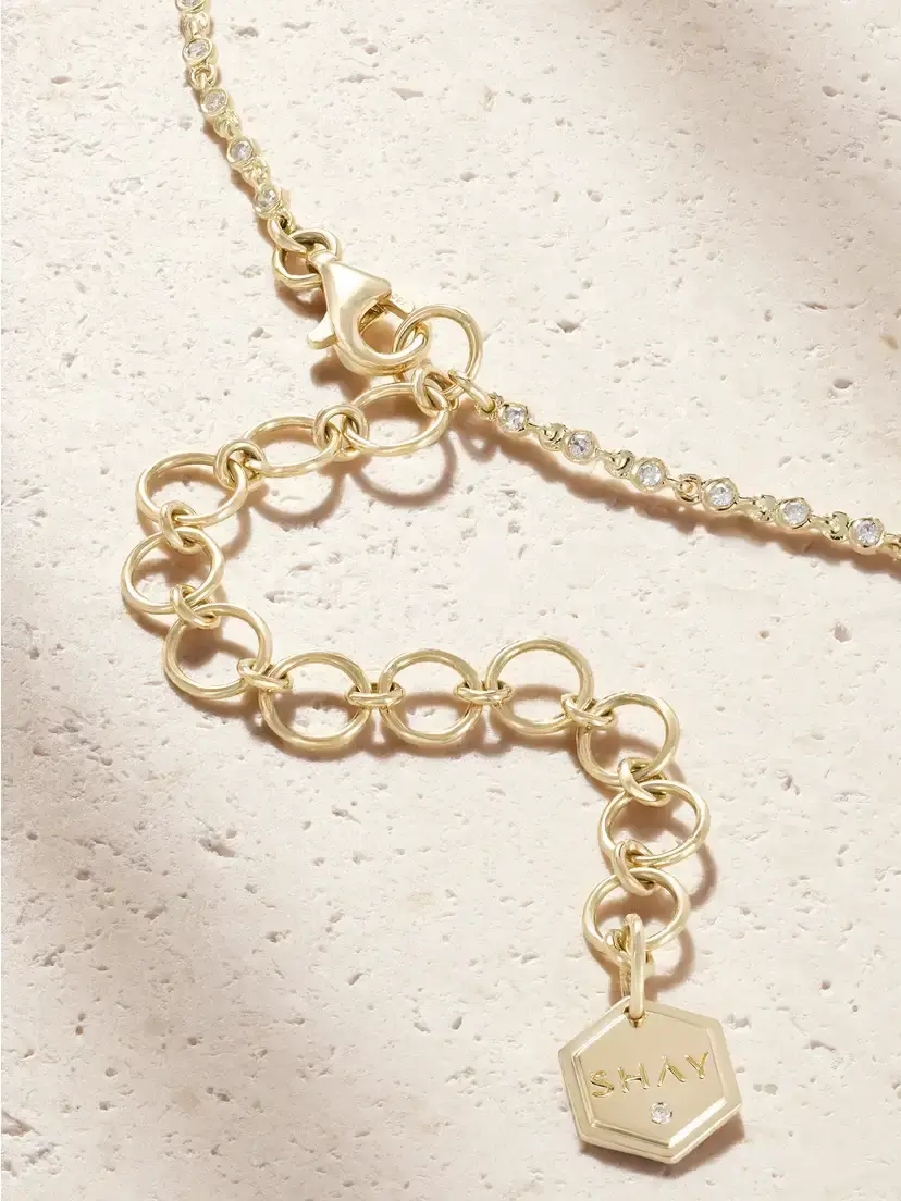SHAY Infinity 18-karat Gold And Diamond Necklace | Thumbnail 3 SHAY Infinity 18-karat Gold And Diamond Necklace | Thumbnail 3