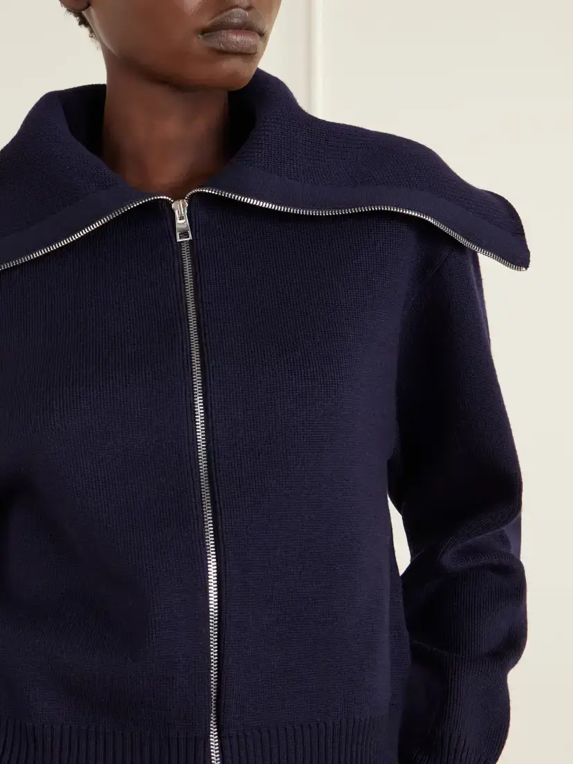 RÓHE Wool-blend Zip-up Cardigan | Thumbnail 4