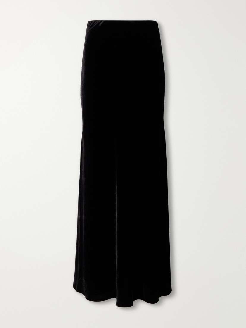 RÓHE Velvet Maxi Skirt