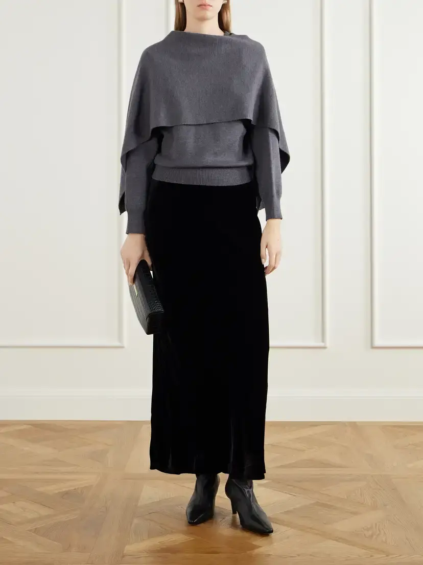 RÓHE Velvet Maxi Skirt | Thumbnail 2 RÓHE Velvet Maxi Skirt | Thumbnail 2