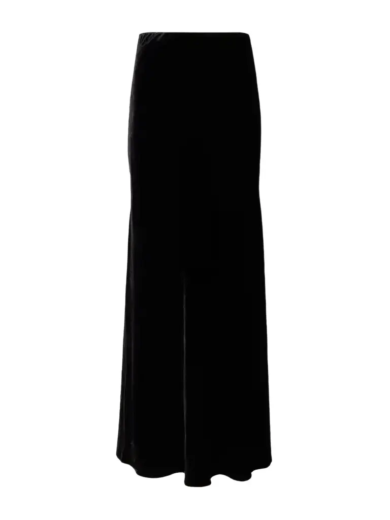 Velvet Maxi Skirt