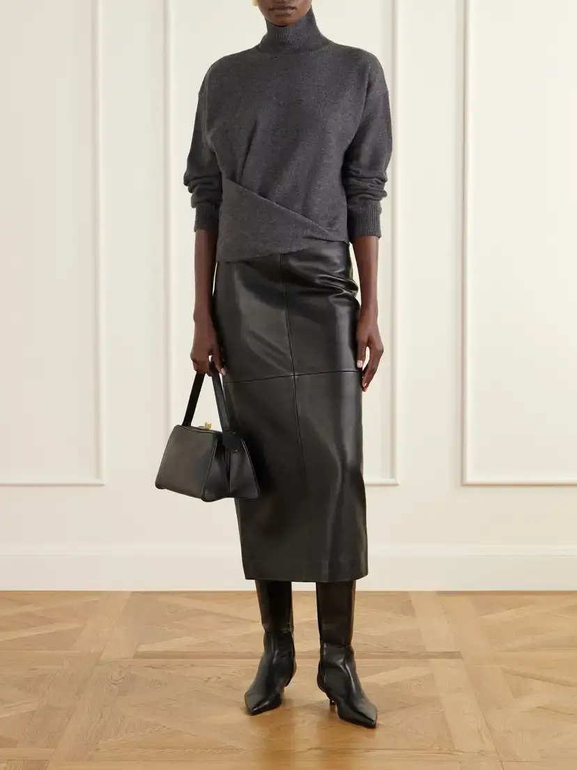 RÓHE Asymmetric Wool And Cashmere-blend Turtleneck Sweater | Thumbnail 2 RÓHE Asymmetric Wool And Cashmere-blend Turtleneck Sweater | Thumbnail 2