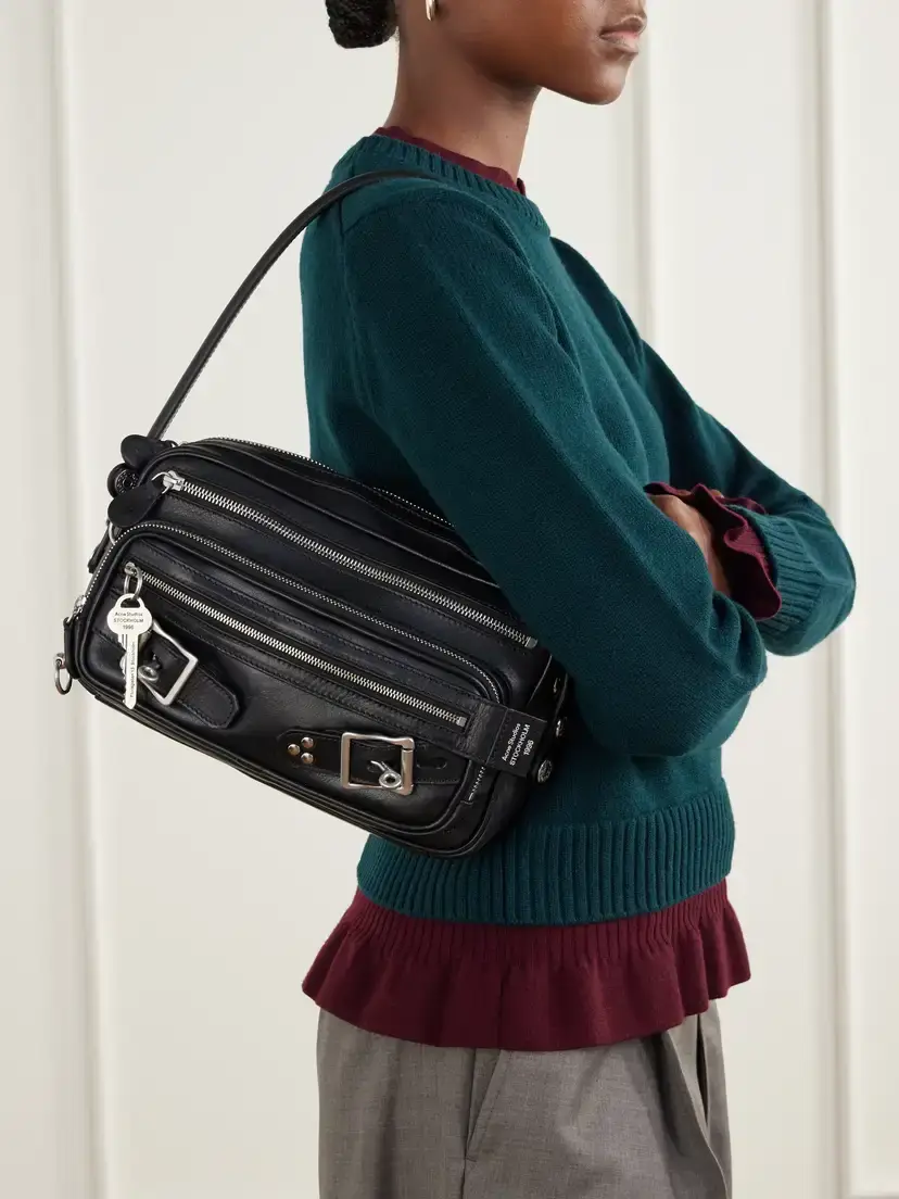 Acne Studios Camero Party Buckle-detailed Leather Shoulder Bag | Thumbnail 2 Acne Studios Camero Party Buckle-detailed Leather Shoulder Bag | Thumbnail 2