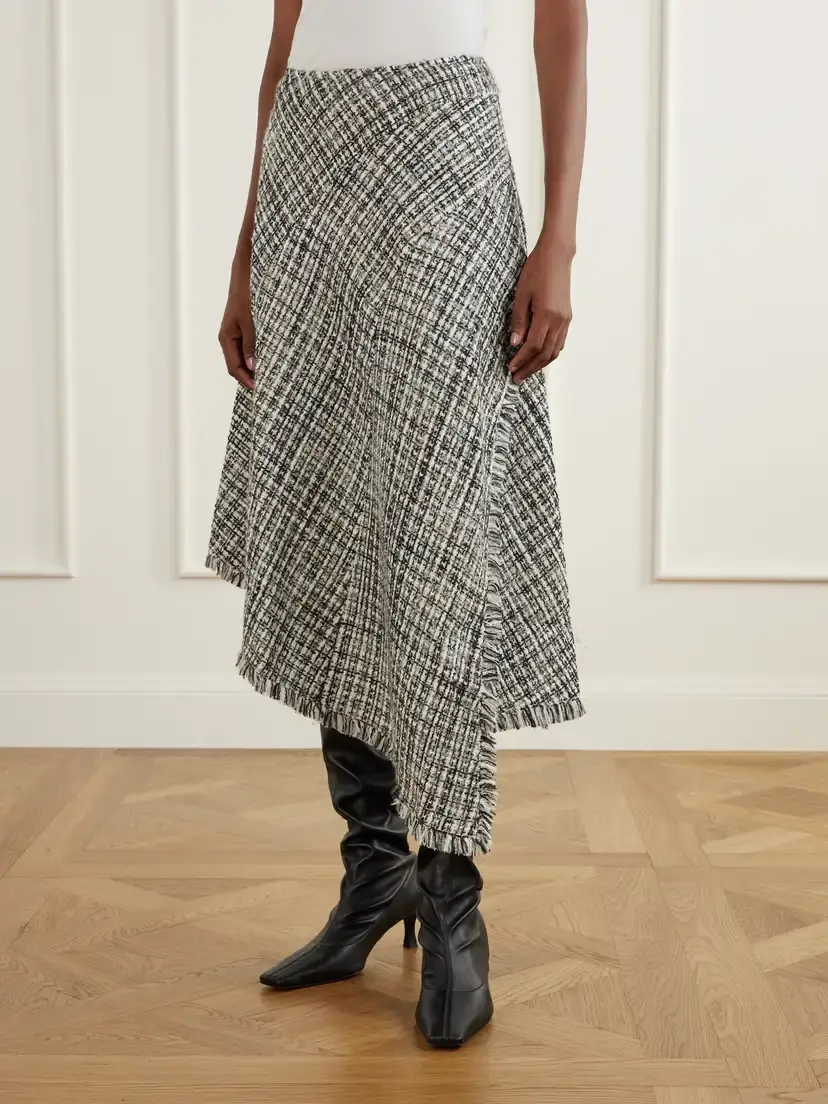 Proenza Schouler White Label Layne Tweed Midi Skirt | Thumbnail 3