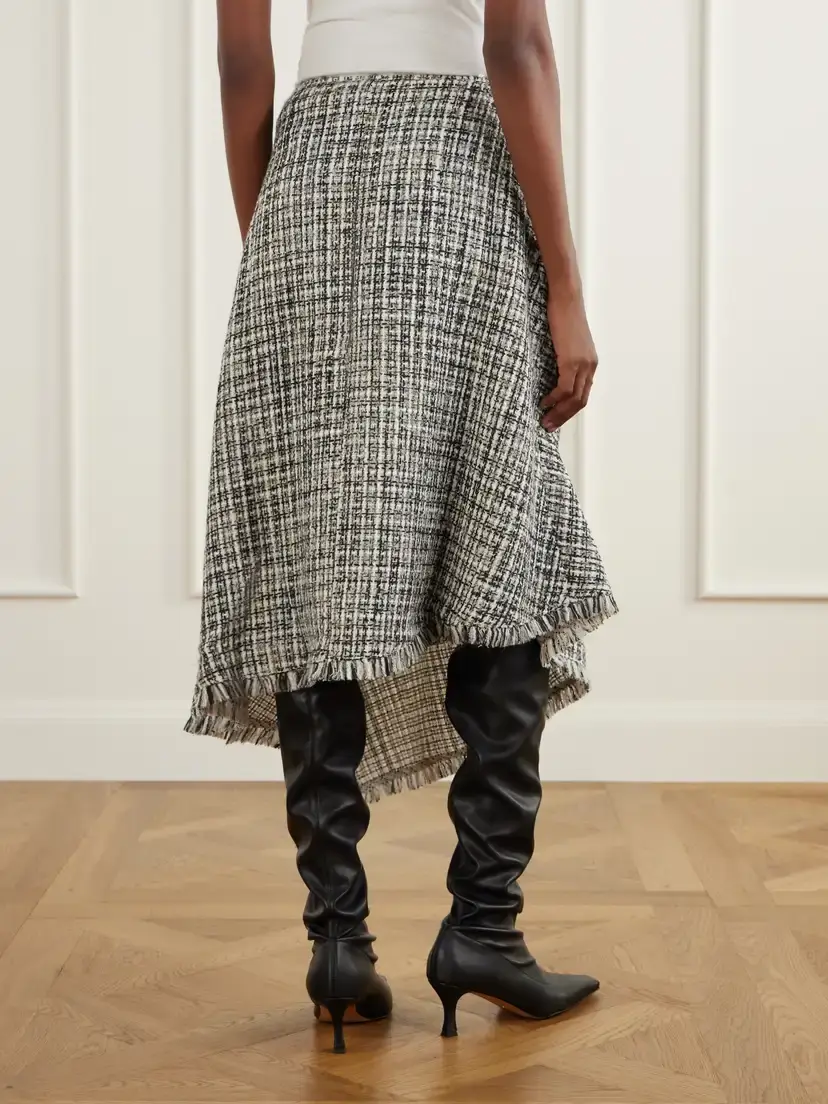 Proenza Schouler White Label Layne Tweed Midi Skirt | Thumbnail 4
