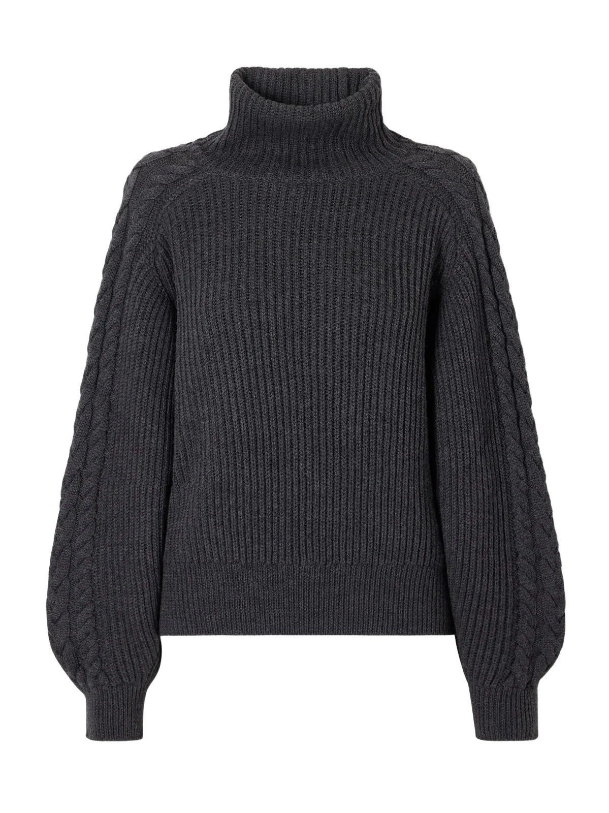 Alodina Ribbed Wool Turtleneck Sweater Alodina Ribbed Wool Turtleneck Sweater