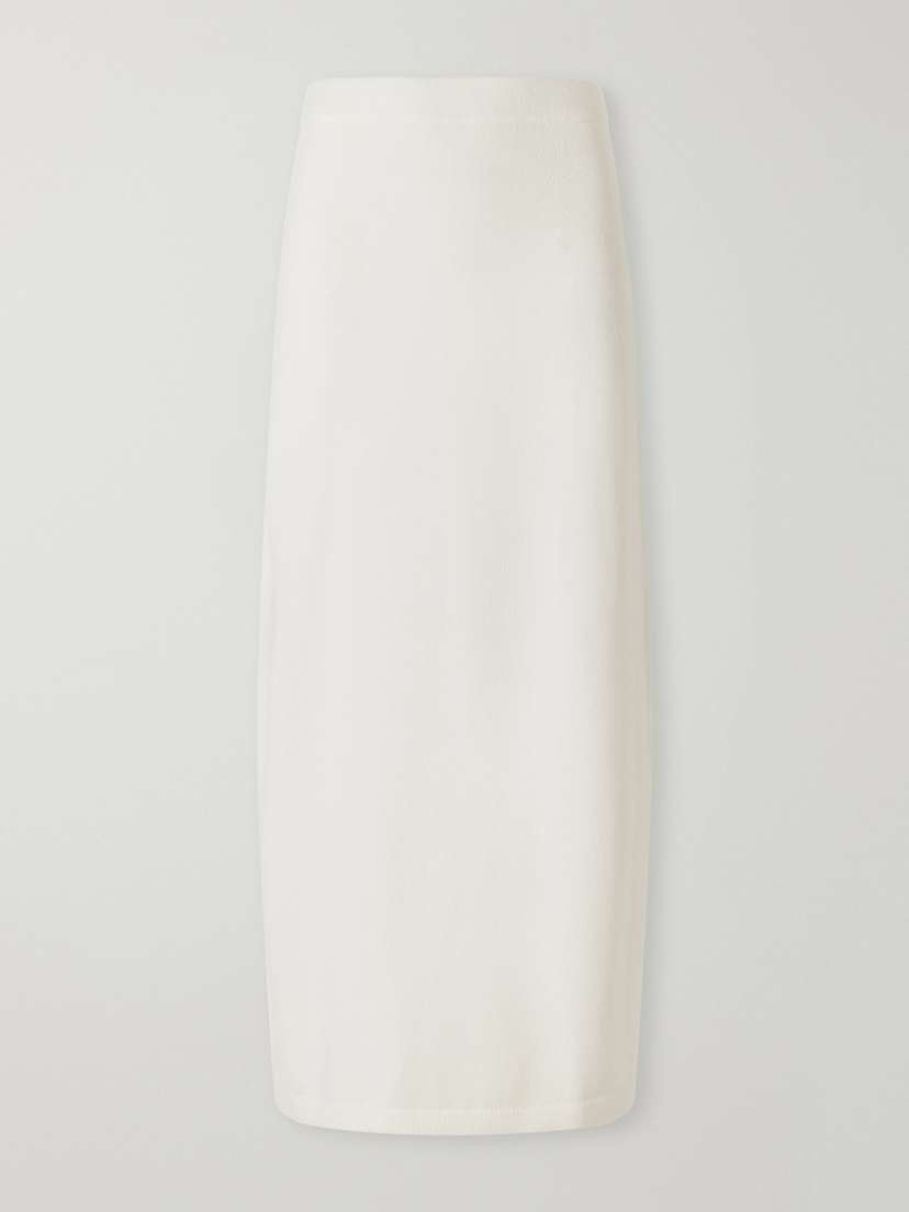 The Park Daria Wool And Cashmere-blend Midi Skirt