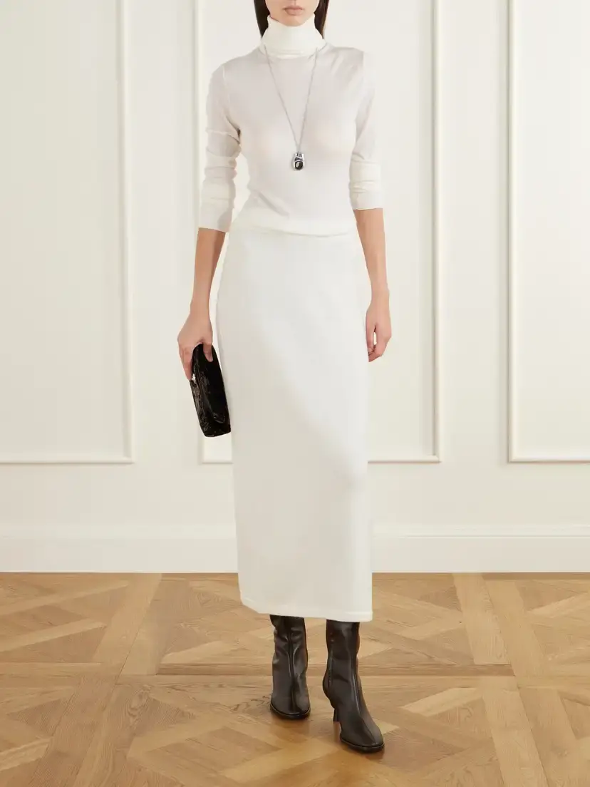 The Park Daria Wool And Cashmere-blend Midi Skirt | Thumbnail 2 The Park Daria Wool And Cashmere-blend Midi Skirt | Thumbnail 2