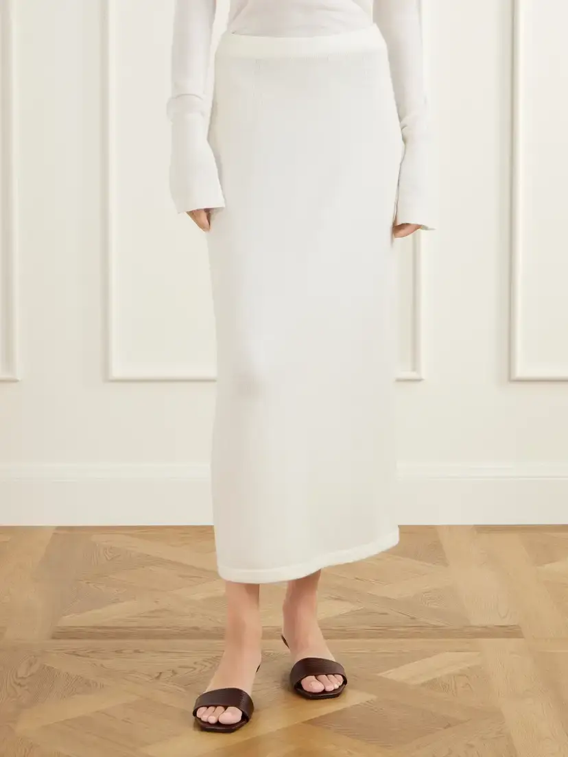 The Park Daria Wool And Cashmere-blend Midi Skirt | Thumbnail 3 The Park Daria Wool And Cashmere-blend Midi Skirt | Thumbnail 3