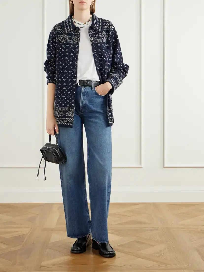 Guest In Residence Intarsia Cashmere Cardigan | Thumbnail 2
