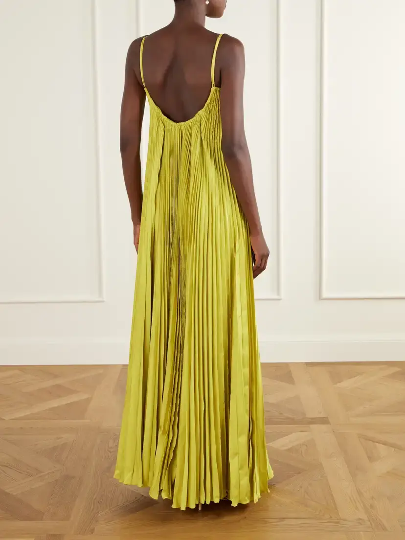 ANDRES OTALORA Para Ella Plissé Jersey Maxi Dress | Thumbnail 3 ANDRES OTALORA Para Ella Plissé Jersey Maxi Dress | Thumbnail 3