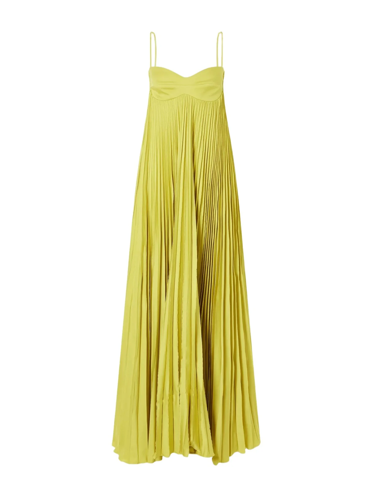 Para Ella Plissé Jersey Maxi Dress