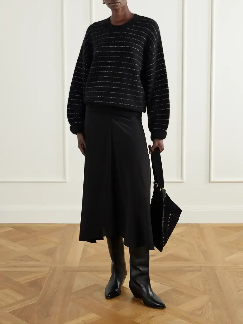 Isabel Marant Stacy Striped Embellished Sweater | Thumbnail 2