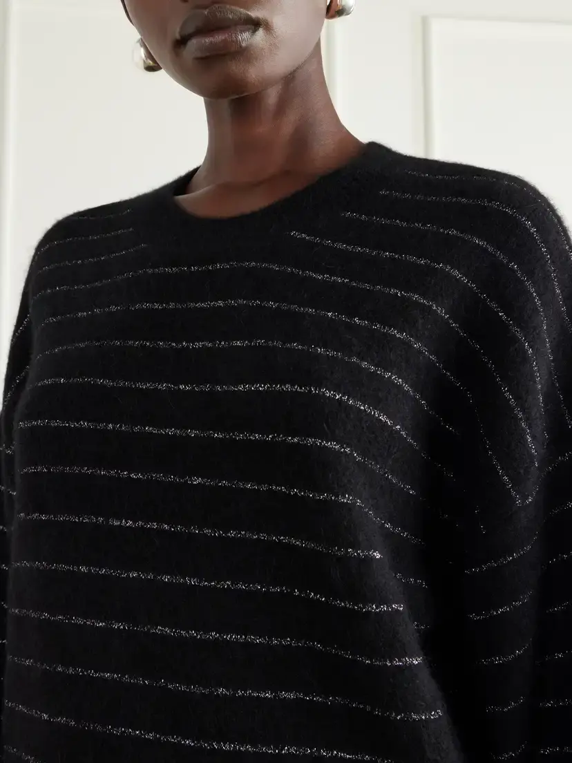 Isabel Marant Stacy Striped Embellished Sweater | Thumbnail 5