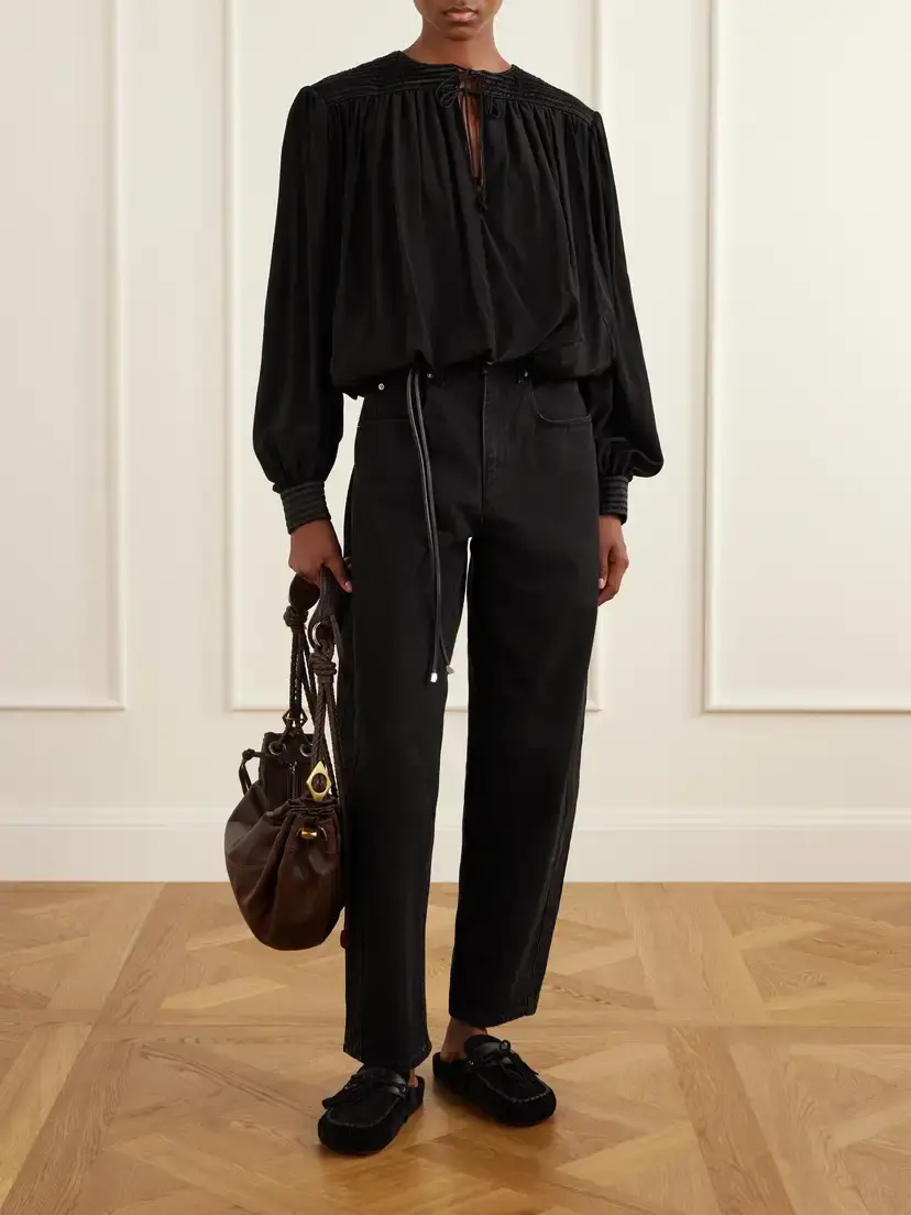Isabel Marant Dovane Silk-satin Blouse | Thumbnail 2 Isabel Marant Dovane Silk-satin Blouse | Thumbnail 2